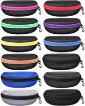 Estojo de óculos de sol Weewooday Hard Shell EVA, pacote com 12 unidades para homens e mulheres Estojo de óculos de sol Weewooday Hard Shell EVA, pacote com 12 unidades para homens e mulheres