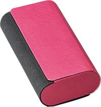 Estojo de óculos duplos Meigan Aluminum Hard Shell Pink Estojo de óculos duplos Meigan Aluminum Hard Shell Pink