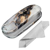 Estojo de óculos Fintie Hard Shell Portable Cloudy Marble