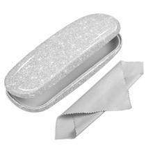 Estojo de óculos Hard Shell FINTIE Glittering Silver