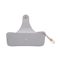 Estojo De Óculos Portátil Em Couro PU Com Fivela Para Pendurar, Caixa De Armazenamento Simples Para