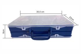 Estojo de Pesca e Organizador Isca/Chumbo/Boia Duplo com Alça