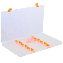 Estojo de Pesca EP Fishing para Iscas Artificiais Transparente (22 Divisórias)