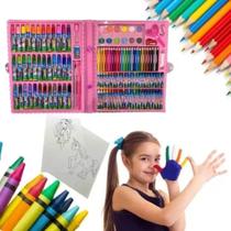 Estojo de Pintura Unicórnio Para Colorir 150 pçs Aquarela Estojo de Pintura Unicórnio Para Colorir 150 pçs Aquarela