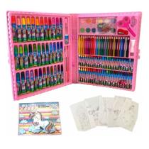 Estojo de Pintura Unicórnio Para Colorir 150 pçs Aquarela Estojo de Pintura Unicórnio Para Colorir 150 pçs Aquarela