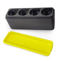Estojo de plástico para 4 rolos de filme 35mm