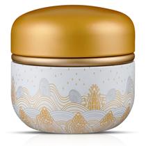Estojo de pó corporal CHENGU Tea Canister com pó amarelo
