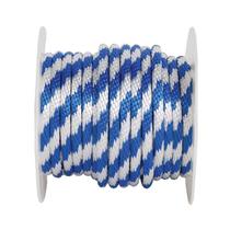 Estojo de poliéster Rope Wellington Derby azul/branco 5/8 polegadas x 200 pés 1 Estojo de poliéster Rope Wellington Derby azul/branco 5/8 polegadas x 200 pés 1