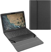 Estojo de portfólio Fintie para 11,6" Samsung Chromebook 4 XE310XBA - Capa de livro de Couro compatível com Samsung Chromebook 3 & 2 - Preto