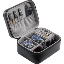 Estojo de relógio ProCase Travel com 2 slots em couro PU 17x14x9cm