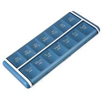 Estojo de Remedio Comprimido Capsula Pilula Organizador Semanal Divisoria Bolsa Mala Viagem Portatil Seguro Resistente Estojo de Remedio Comprimido Capsula Pilula Organizador Semanal Divisoria Bolsa Mala Viagem Portatil Seguro Resistente