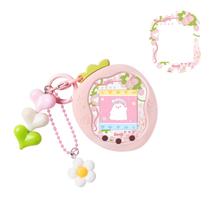 Estojo de Silicone Rosa BUBBLELOGUS para Tamagotchi Uni com Conjunto de Acessórios