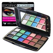 Estojo de Sombras com Espelho BF10021B - Bella Femme - Adversa