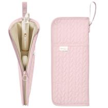 Estojo de tapete resistente ao calor KarSyon Hot Tools Organizer rosa Estojo de tapete resistente ao calor KarSyon Hot Tools Organizer rosa