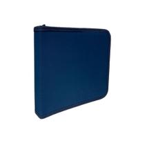 Estojo De Tecido Dac Azul Para 72 Canetas Escolar Com Zíper