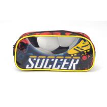 Estojo de Tecido Soccer GD 1 Zíper PT
