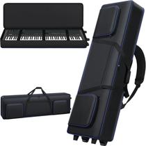 Estojo de teclado Aleemin Soft com rodas para teclado de 88 teclas Estojo de teclado Aleemin Soft com rodas para teclado de 88 teclas