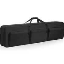 Estojo de teclado LASUK de 88 teclas com alças ajustáveis e 6 bolsos