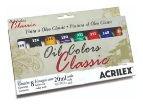 Estojo De Tinta A Óleo Oil Colors Classic 8 Bisnagas Acrilex