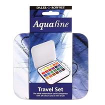 Estojo de Tinta Aquarela Pastilha Daler Rowney Aquafine 24 Cores