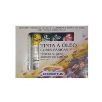 Estojo De Tinta Óleo Corfix Com 6 Bisnagas 20Ml