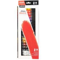 Estojo de Tinta Óleo Para Tela Pebeo 18 Cores 12ml