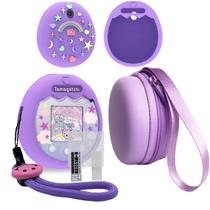 Estojo de transporte e capa de silicone para Tamagotchi Pix Purple