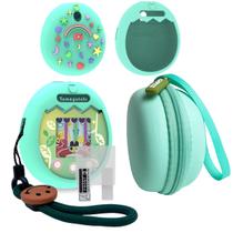 Estojo de transporte e capa de silicone para Tamagotchi Pix (verde)
