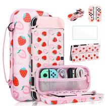 Estojo de Transporte FANPL Cute para Nintendo Switch OLED (2021) - Rosa