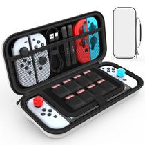 Estojo de transporte HEYSTOP compatível com Nintendo Switch White Estojo de transporte HEYSTOP compatível com Nintendo Switch White