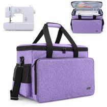 Estojo de transporte para máquina de costura Yarwo 43x24x32cm roxo