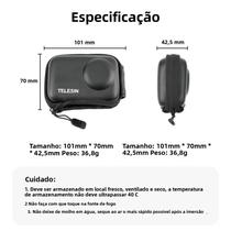Estojo De Transporte Rápido Dji Osmo Action 3 4 TELESIN Mini Bolsa De Proteção Acessórios