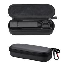 Estojo de transporte REYGEAK para DJI Osmo Pocket 3, couro PU preto