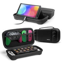 Estojo de transporte tomtoc para Nintendo Switch/OLED com 24 jogos