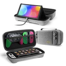 Estojo de transporte tomtoc para Nintendo Switch/OLED com 24 jogos
