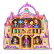 Estojo de transporte Toy Castle Sofia the First com bonecos de 3 polegadas