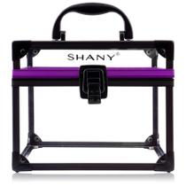 Estojo de trem cosmético, bolsa de viagem transparente SHANY com fecho seguro