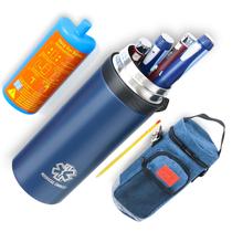 Estojo de viagem Insulin Cooler Prnaiev 48H 7 canetas com suporte para garrafas