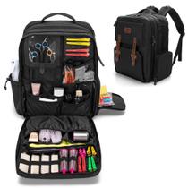 Estojo de viagem para barbeiro BAFASO de nylon preto de grande capacidade