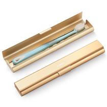 Estojo de viagem para escova de dentes Oralphi Aluminium Aluminium Color Gold Color Estojo de viagem para escova de dentes Oralphi Aluminium Aluminium Color Gold Color
