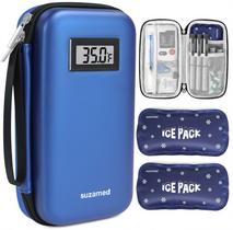 Estojo de Viagem para Resfriamento de Insulina Suzamed com Display de Temperatura Estojo de Viagem para Resfriamento de Insulina Suzamed com Display de Temperatura