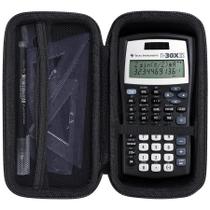 Estojo de viagem rígido para calculadora TI-30XIIS da Texas Instruments
