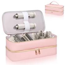 Estojo de viagem Sambois para estilo Shark Flex, estojo de armazenamento de camada dupla para acessórios de secador de cabelo Shark SpeedStyle, bolsa organizadora de couro PU impermeável para estilizador Airwrap Shark Flexstyle (rosa) Estojo de viagem Sambois para estilo Shark Flex, estojo de armazenamento de camada dupla para acessórios de secador de cabelo Shark SpeedStyle, bolsa organizadora de couro PU impermeável para estilizador Airwrap Shark Flexstyle (rosa)