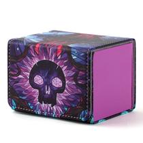 Estojo Deck Box MTG Cards Trading Commander com mais de 120 mangas roxas