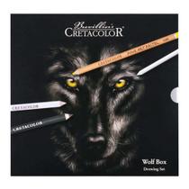 Estojo Desenho Cretacolor Wolf Drawing 25 Peças