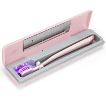 Estojo desinfetante para escovas de dentes YourMate Travel com USB-C rosa