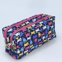 Estojo Duplo Alto - Estampa de Gatinho para Organização e Estilo