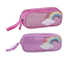 Estojo Duplo Arco Íris Glitter Clio CG2111