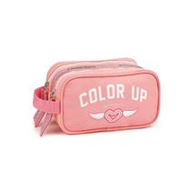Estojo Duplo Color Up Infantil Meninas Escolar Estojo Duplo Color Up Infantil Meninas Escolar