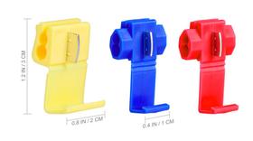 Estojo Duplo Conector Derivação Emenda Fios 0,5 A 6mm - 60un